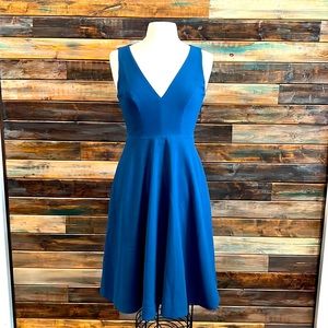 Dress the Population TEAL Catalina dress with pockets XS NEW 0 2 4 peacock blue